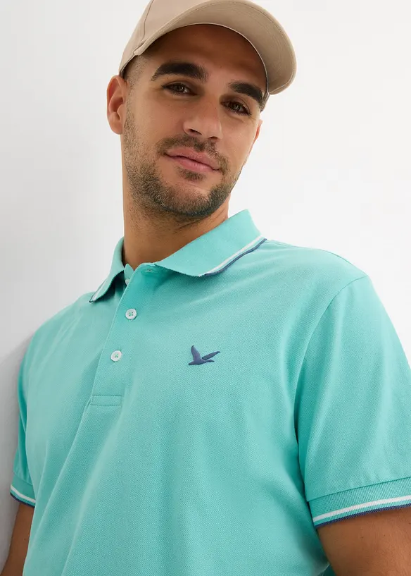 Polo en maille piquée 100% coton, bonprix