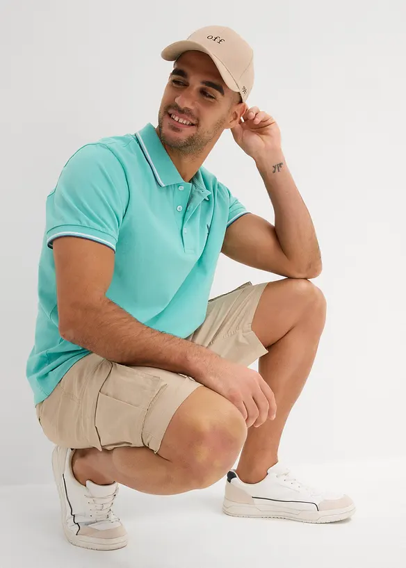 Polo en maille piquée 100% coton, bonprix