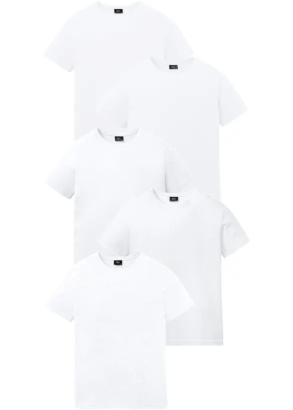 Lot de 5 T-shirts, bonprix