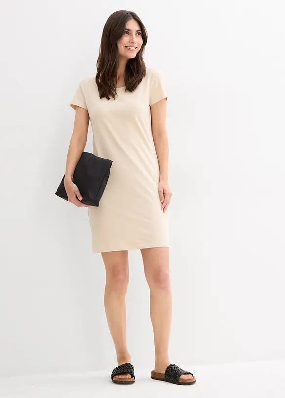 Robe en jersey coton extensible, bonprix