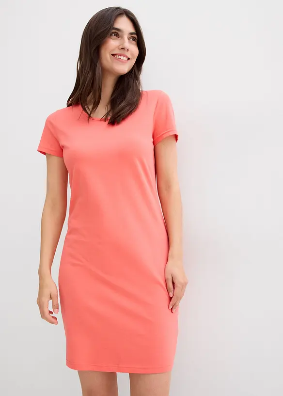 Robe en jersey coton extensible, bonprix