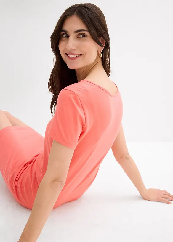 Robe en jersey coton extensible, bonprix