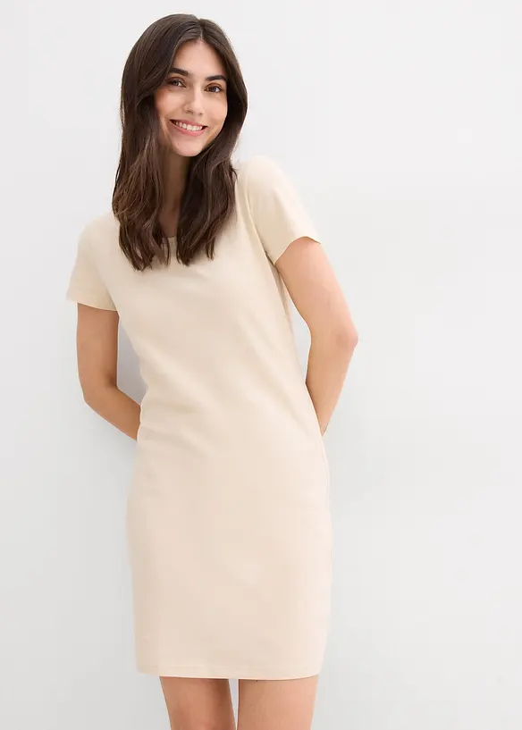 Robe en jersey coton extensible, bonprix