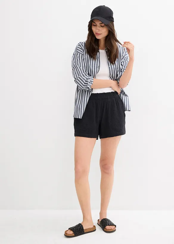 Short en gaze 100% coton, bonprix