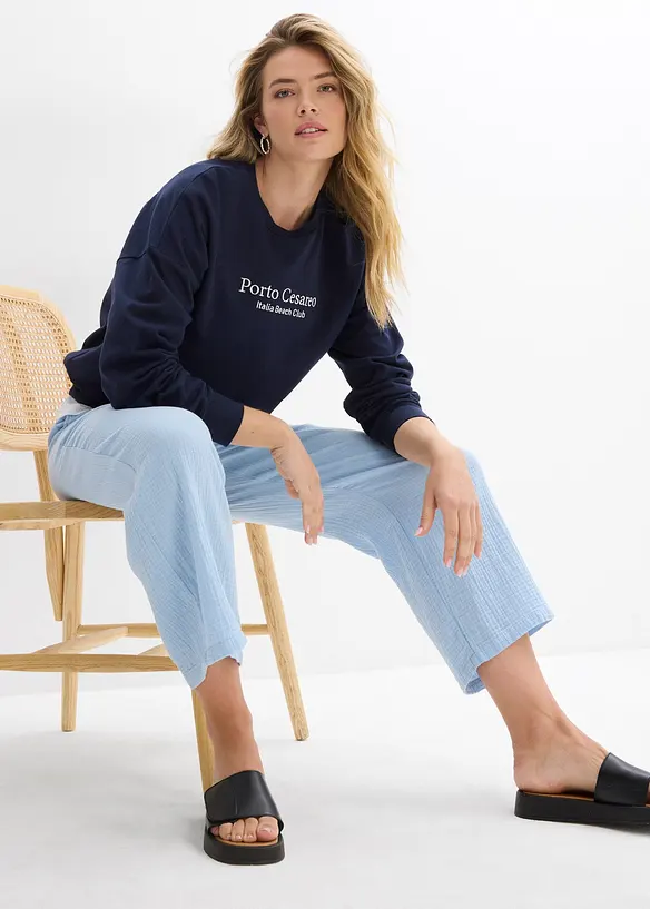 Jupe-culotte en gaze de coton, bonprix