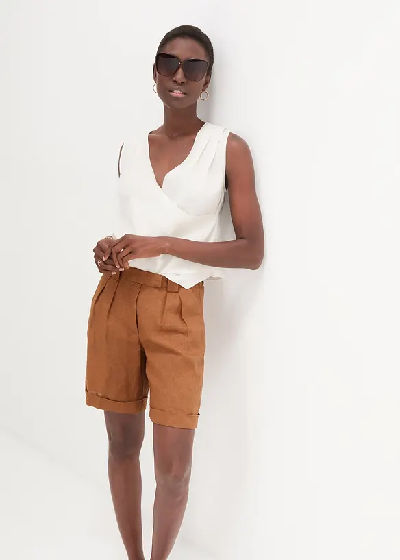 Bermuda 100 % lin, bonprix