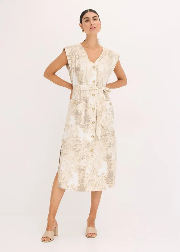 Robe en viscose et ceinture (ens. 2 pces), bonprix