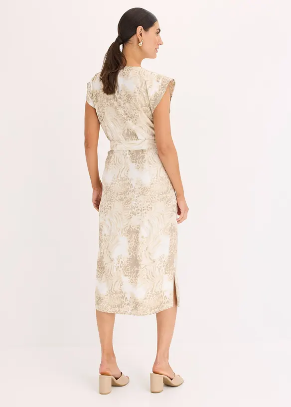 Robe en viscose et ceinture (ens. 2 pces), bonprix