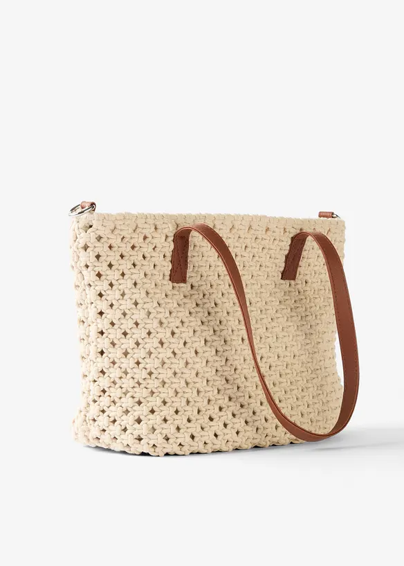 Sac &agrave; main aspect macram&eacute;, bonprix