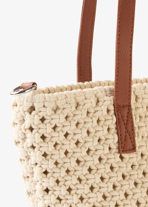 Sac &agrave; main aspect macram&eacute;, bonprix