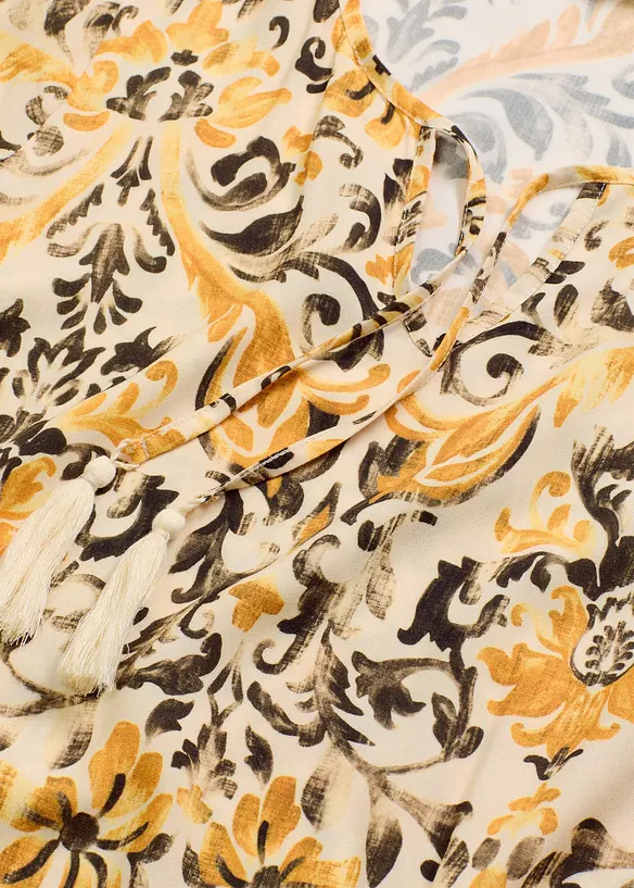 Robe caftan imprimée en viscose fluide, bonprix