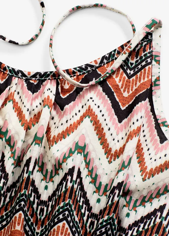 Robe imprimée à fines bretelles, bonprix