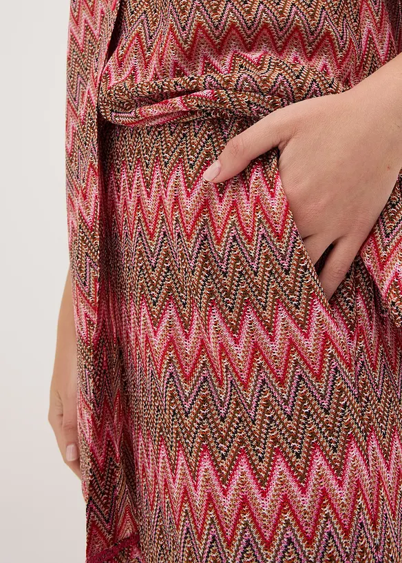 Long chemisier aspect crochet, bonprix