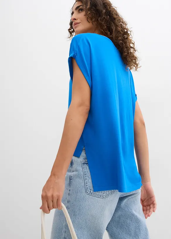 T-shirt fluide oversize en viscose mélangée, bonprix
