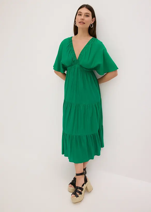 Robe midi en viscose fluide, bonprix