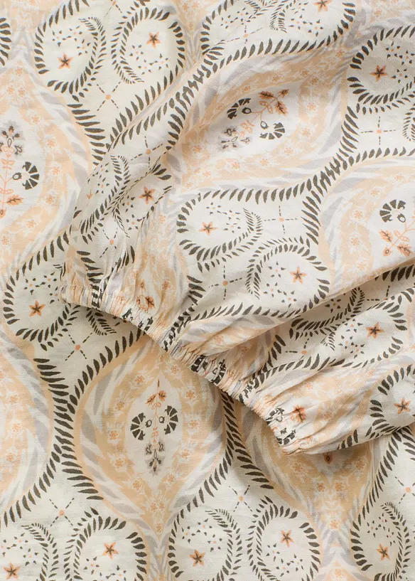 Blouse imprim&eacute;e en viscose m&eacute;lang&eacute;e, bonprix