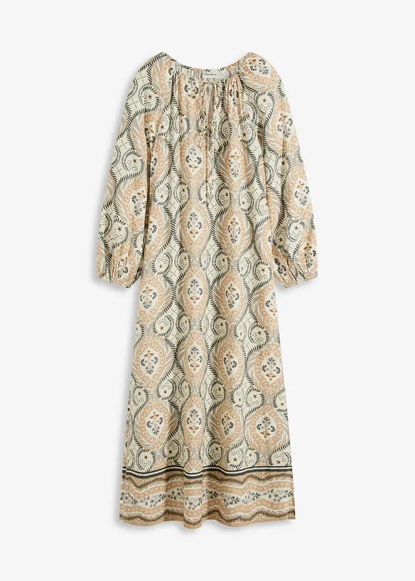 Robe caftan imprimée en viscose fluide, bonprix