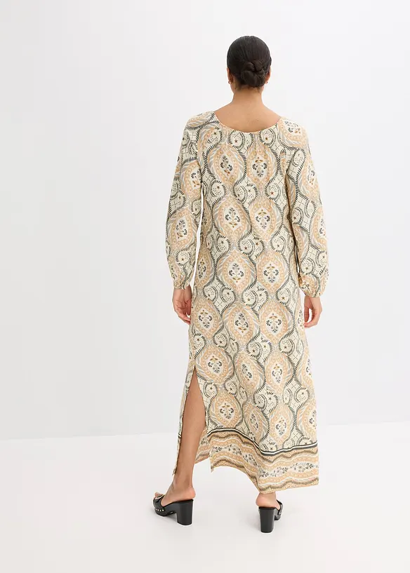 Robe caftan imprimée en viscose fluide, bonprix
