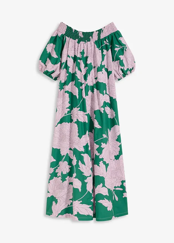 Robe col Bardot 100% coton, bonprix