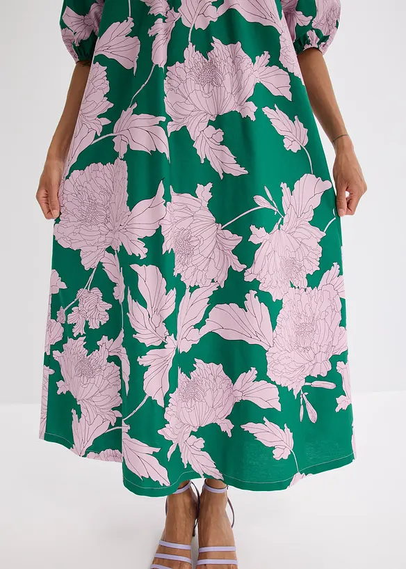 Robe col Bardot 100% coton, bonprix