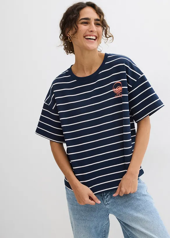 Sweat doux en coton m&eacute;lang&eacute;, bonprix
