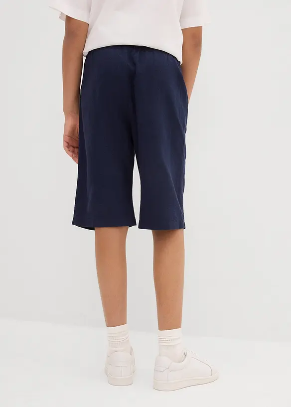 Short Regular à taille élastiquée en lin mélangé léger, bonprix