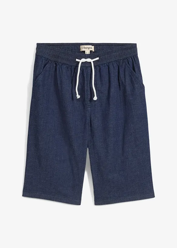 Short Regular en jean à taille élastiquée, bonprix