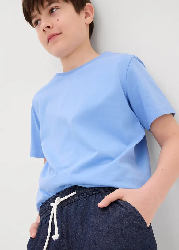 Short Regular en jean à taille élastiquée, bonprix