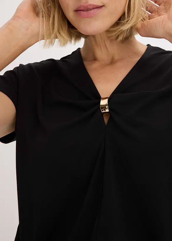 T-shirt avec anneau décoratif, bonprix