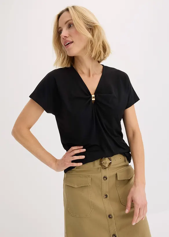 T-shirt avec anneau décoratif, bonprix