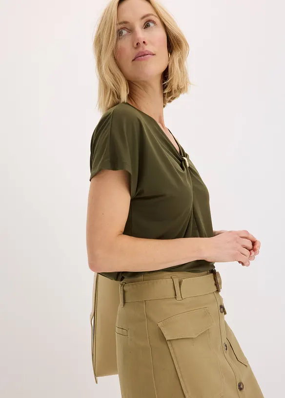 T-shirt avec anneau décoratif, bonprix