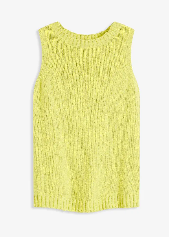Top en maille coton texturée, bonprix