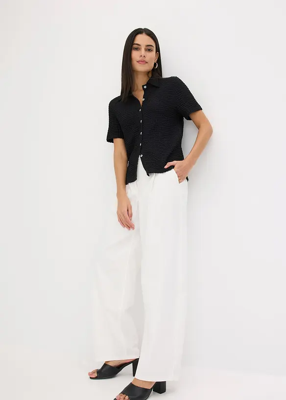 Chemisier en jersey texturé, bonprix