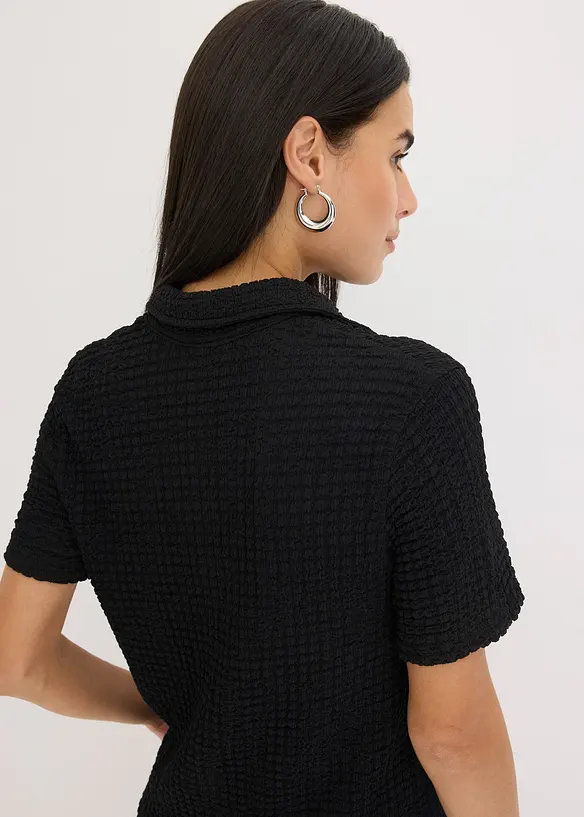 Chemisier en jersey texturé, bonprix