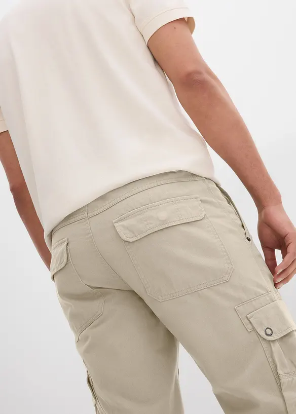 Bermuda cargo 100% coton, Regular, bonprix