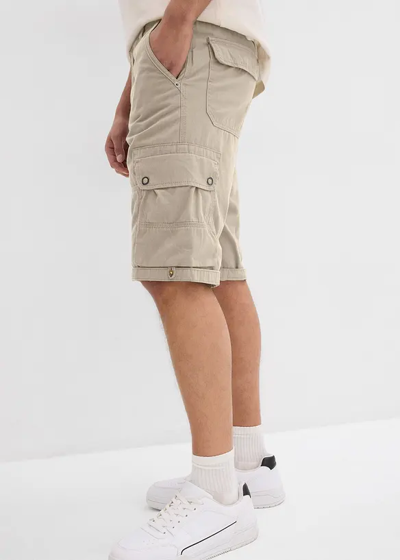Bermuda cargo 100% coton, Regular, bonprix