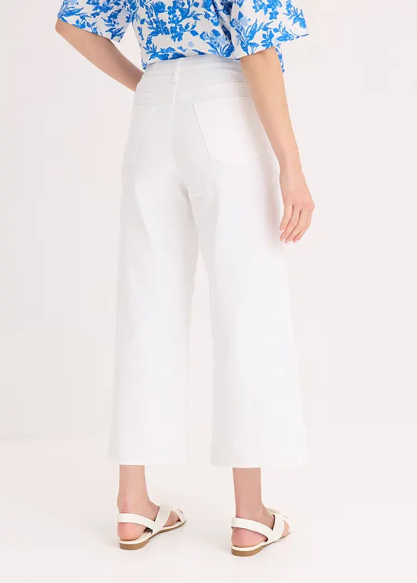 Jupe-culotte en coton mélangé extensible, bonprix