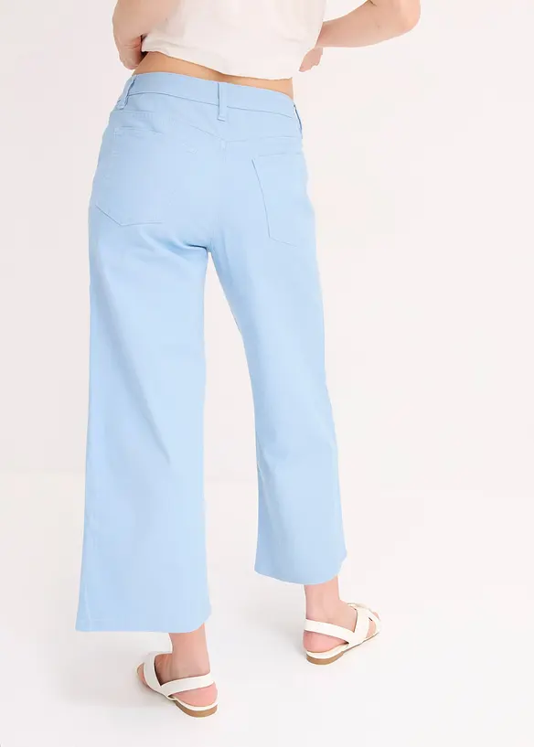 Jupe-culotte en coton mélangé extensible, bonprix