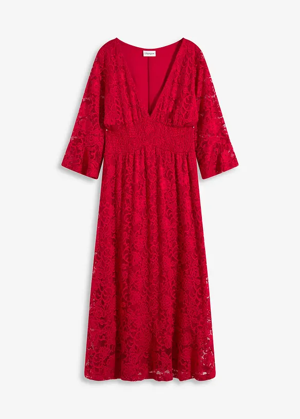 Robe en dentelle à volants, bonprix