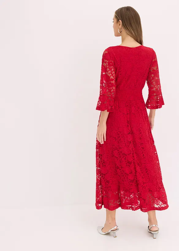 Robe en dentelle à volants, bonprix