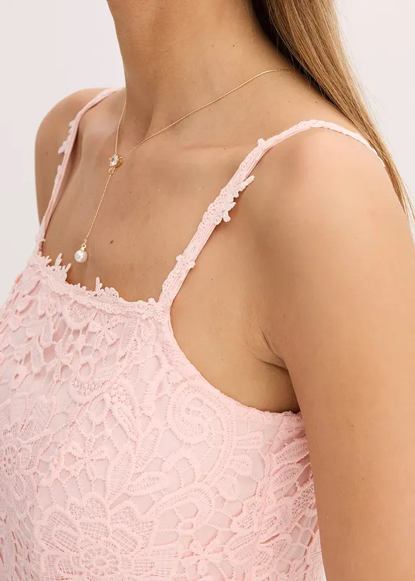 Robe en dentelle à bretelles, bonprix