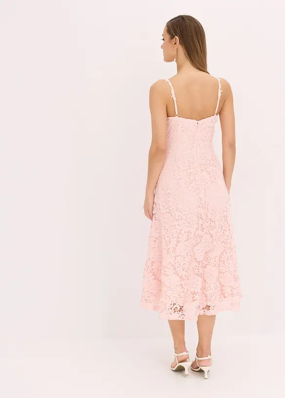 Robe en dentelle à bretelles, bonprix