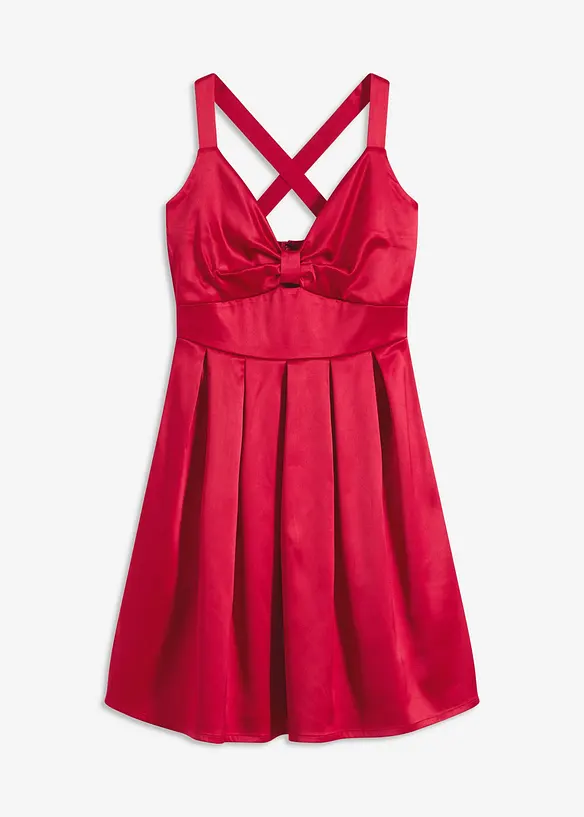 Robe courte en satin brillant, bonprix