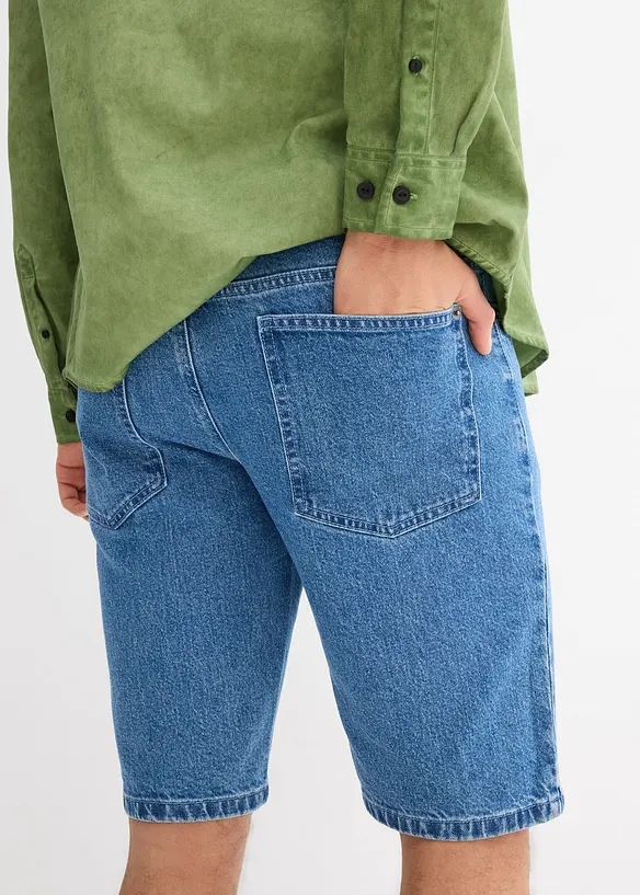 Bermuda en jean extensible, loose, bonprix