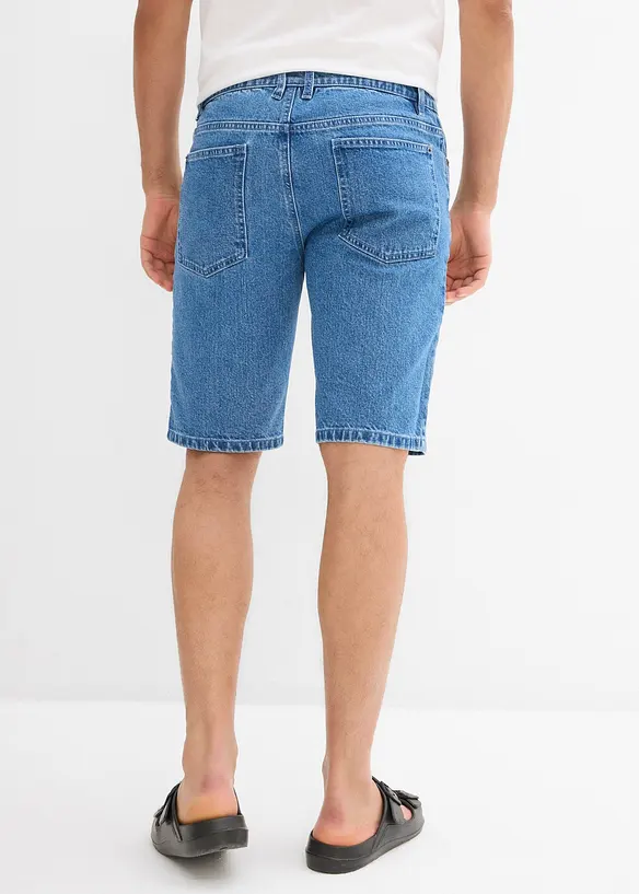 Bermuda en jean extensible, loose, bonprix