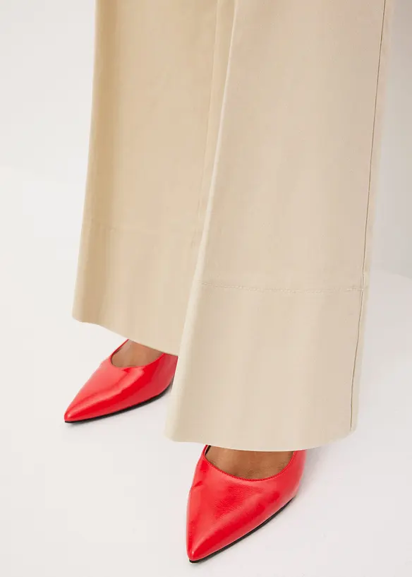 Pantalon twill à boutons décoratifs, bonprix