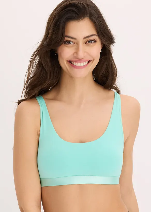 Lot de 2 brassières en coton, bonprix