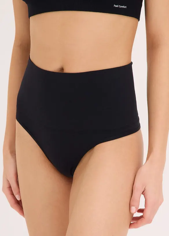 Lot de 2 strings sculptants sans coutures, maintien l&eacute;ger, bonprix