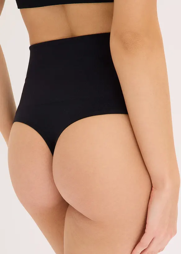 Lot de 2 strings sculptants sans coutures, maintien l&eacute;ger, bonprix