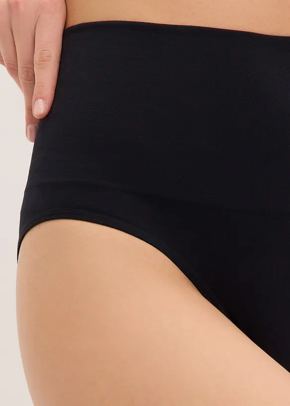 Lot de 2 slips sculptants sans coutures, maintien modéré, bonprix